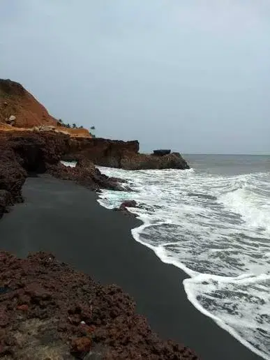 Thiruvambadi Beach ( Black Sand Beach )